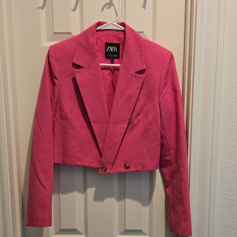 Zara Women's Pink Blazer Jacket